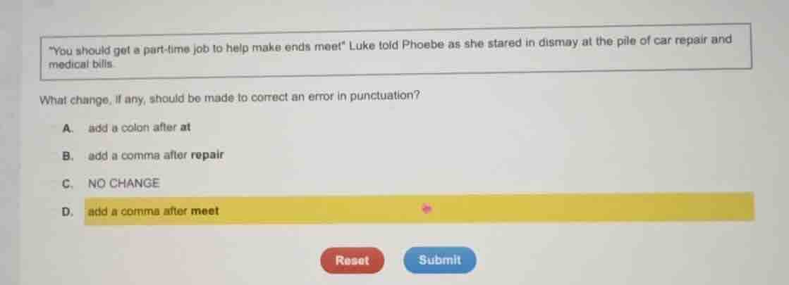 \you should get a part - time job to help make ends meet\ luke told pho…