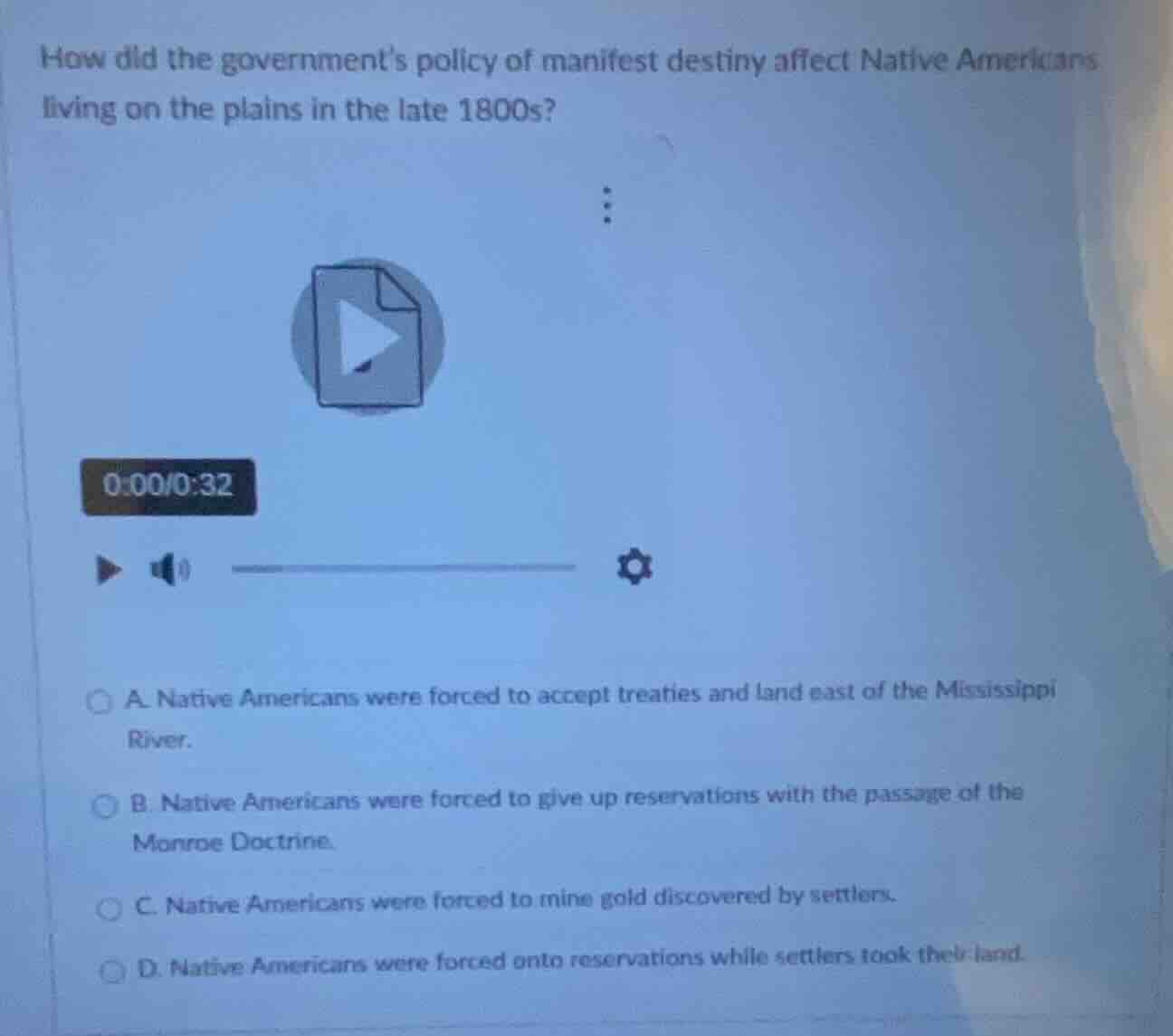 how did the governments policy of manifest destiny affect native americ…
