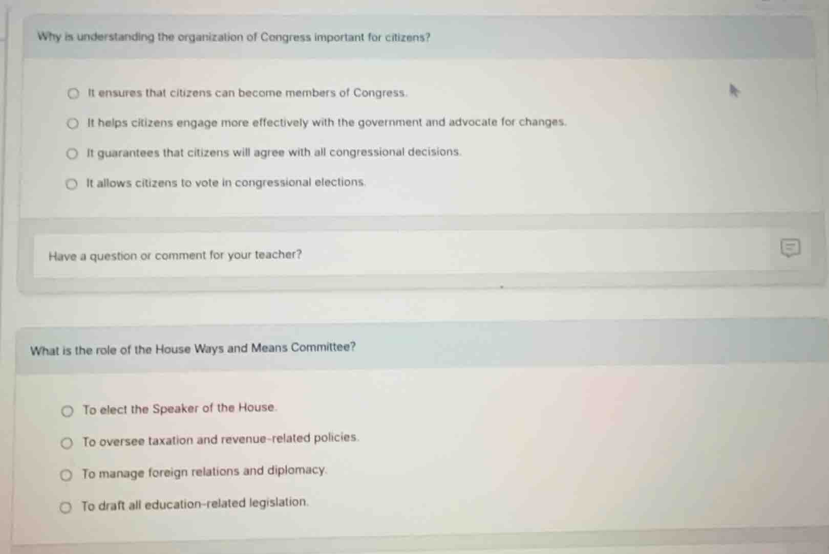 why is understanding the organization of congress important for citizen…