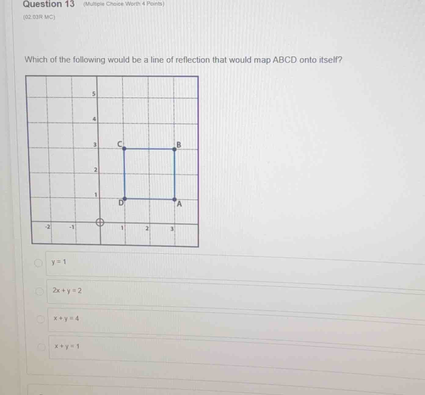 question 13 (multiple choice worth 4 points) (02.03r mc) which of the f…