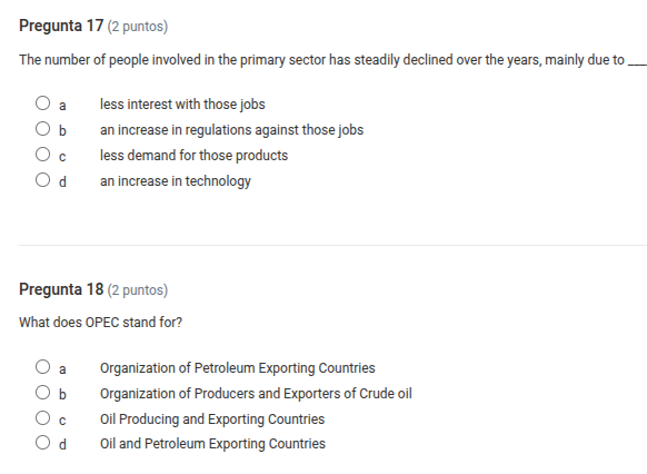 pregunta 17 (2 puntos) the number of people involved in the primary sec…