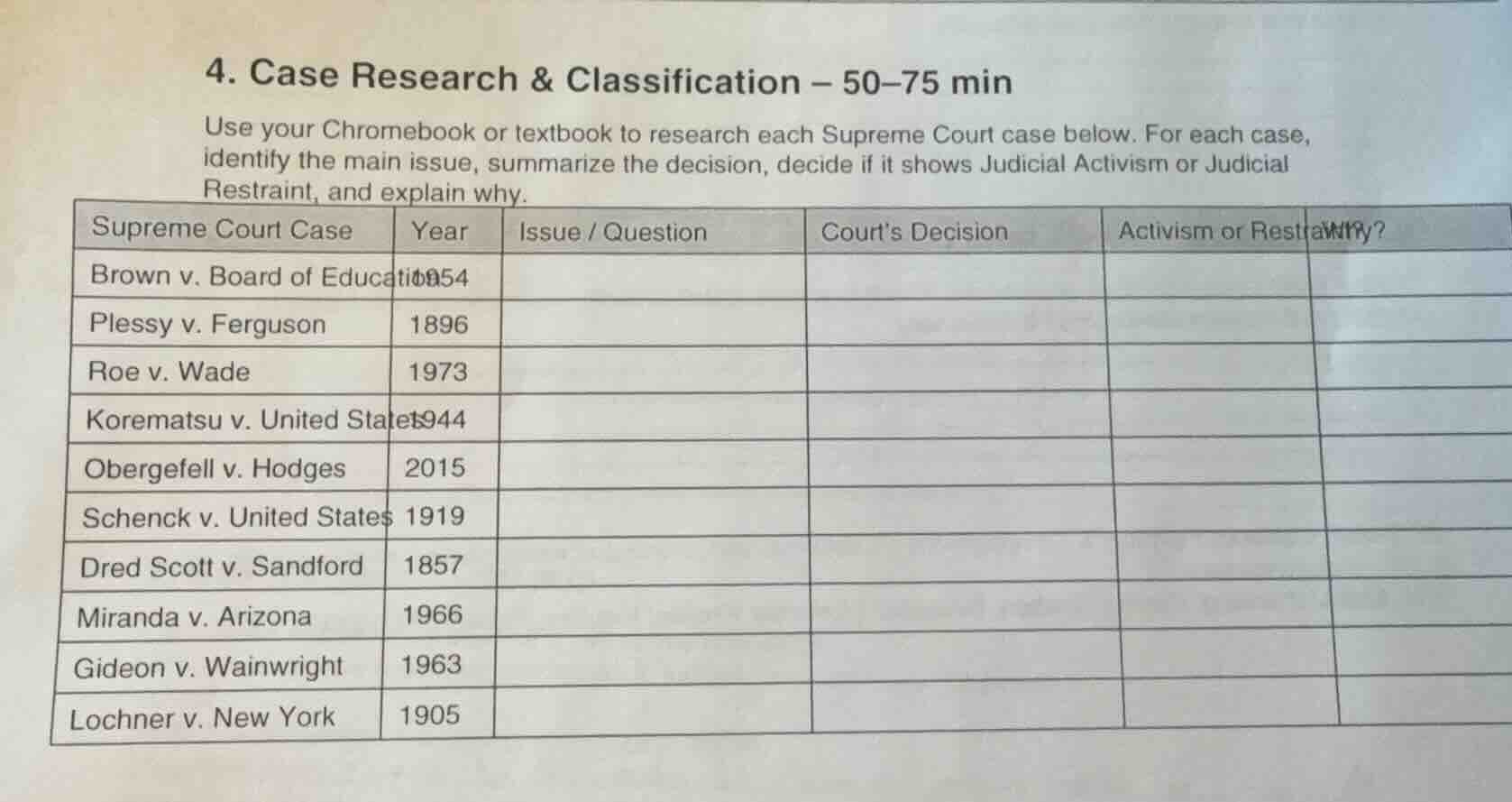 4. case research & classification – 50–75 min use your chromebook or te…