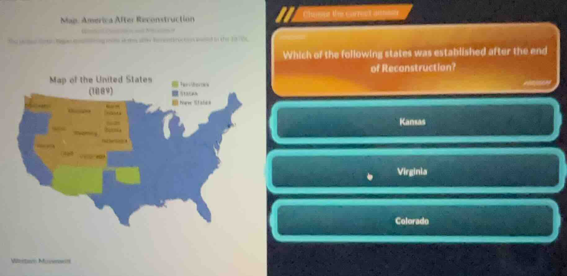 map: america after reconstruction the period of reconstruction in the u…