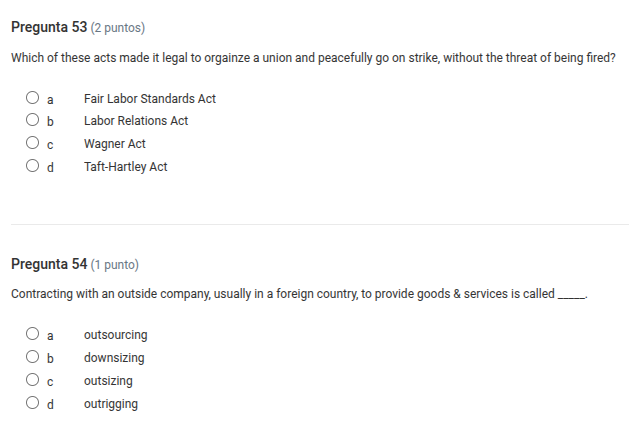pregunta 53 (2 puntos) which of these acts made it legal to organize a …