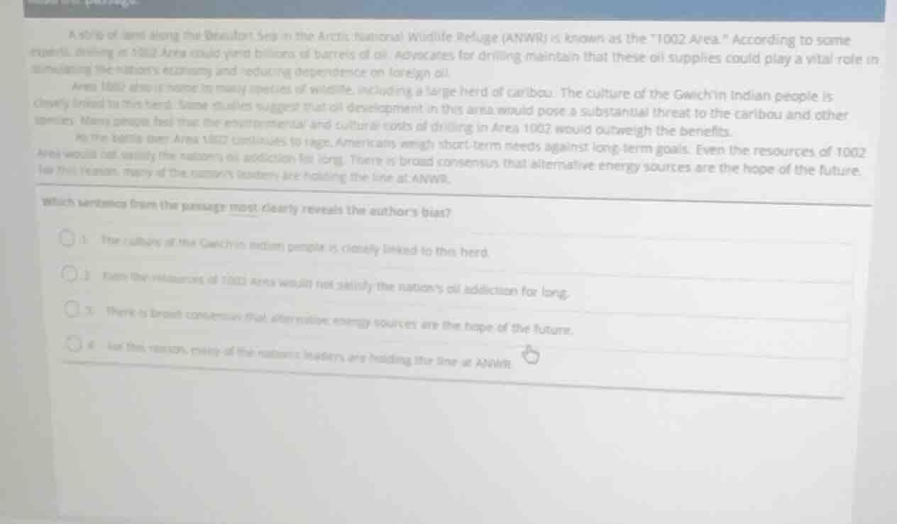 a strip of land along the beaufort sea in the arctic national wildlife …