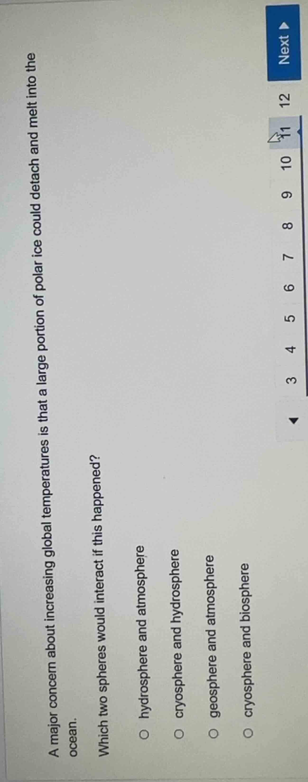 a major concern about increasing global temperatures is that a large po…