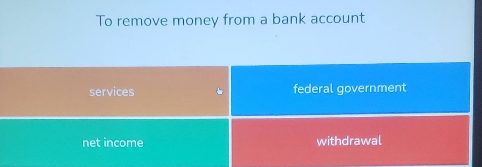 to remove money from a bank account services federal government net inc…