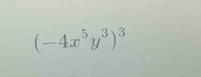 (-4x^5y^3)^3