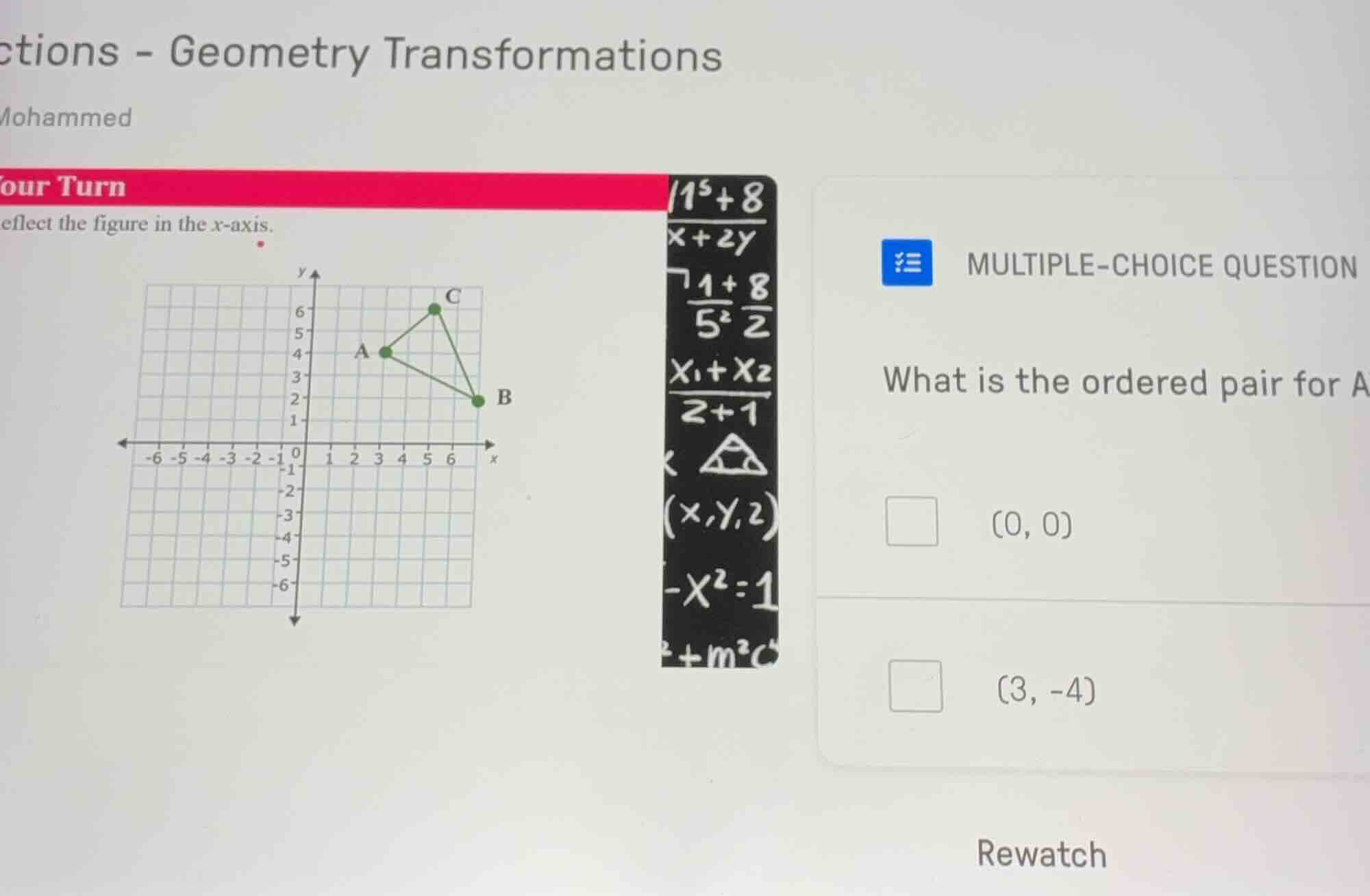 ctions - geometry transformations mohammed our turn eflect the figure i…