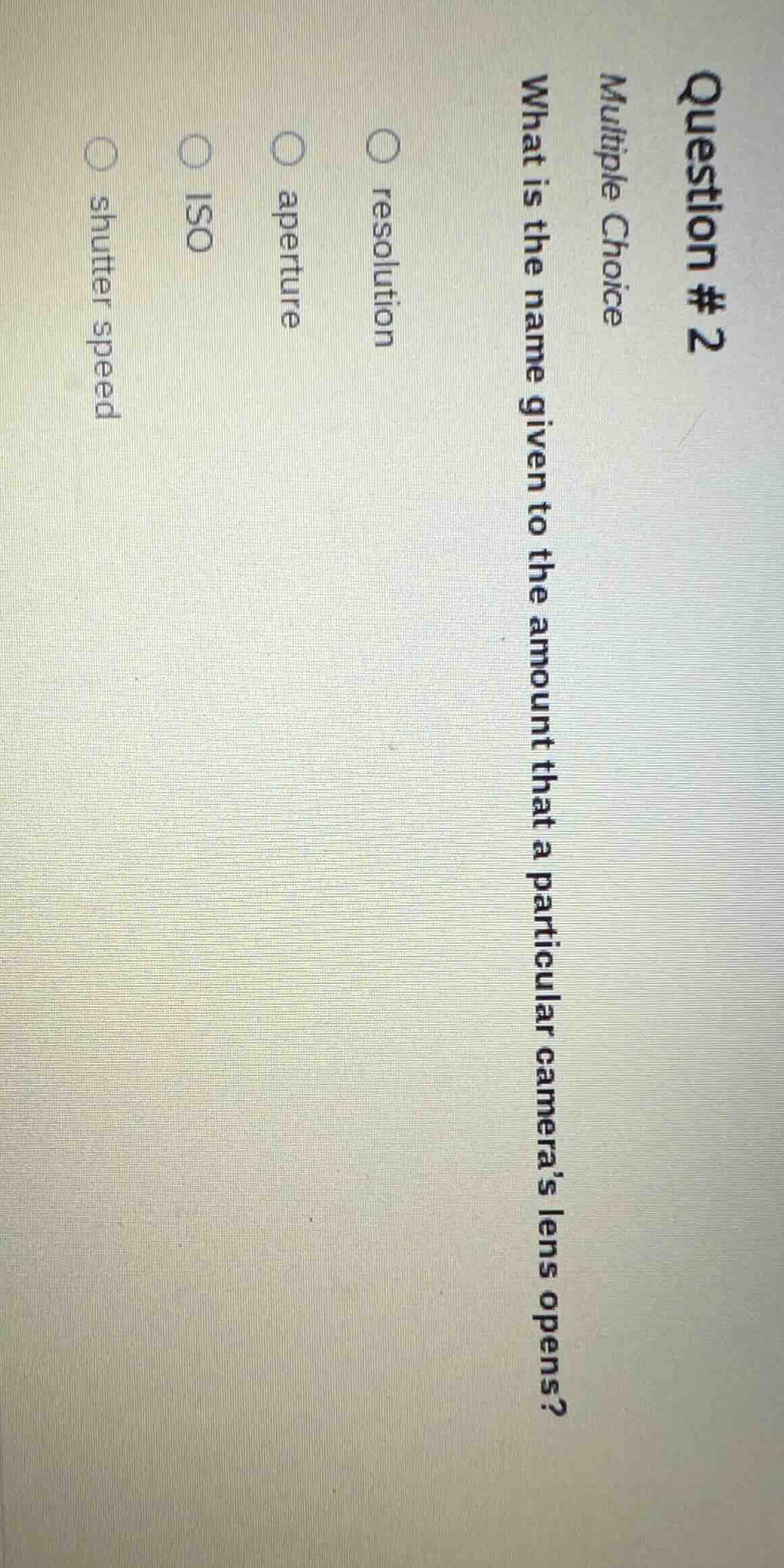 question # 2 multiple choice what is the name given to the amount that …