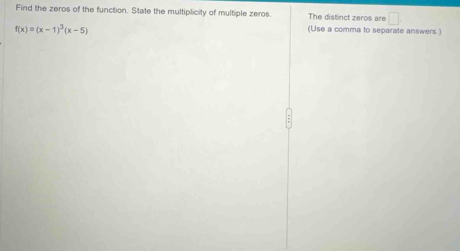 find the zeros of the function. state the multiplicity of multiple zero…