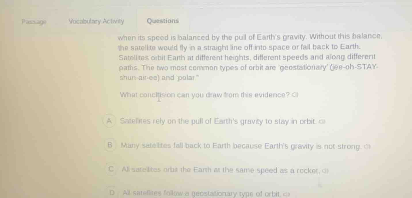 when its speed is balanced by the pull of earth’s gravity. without this…