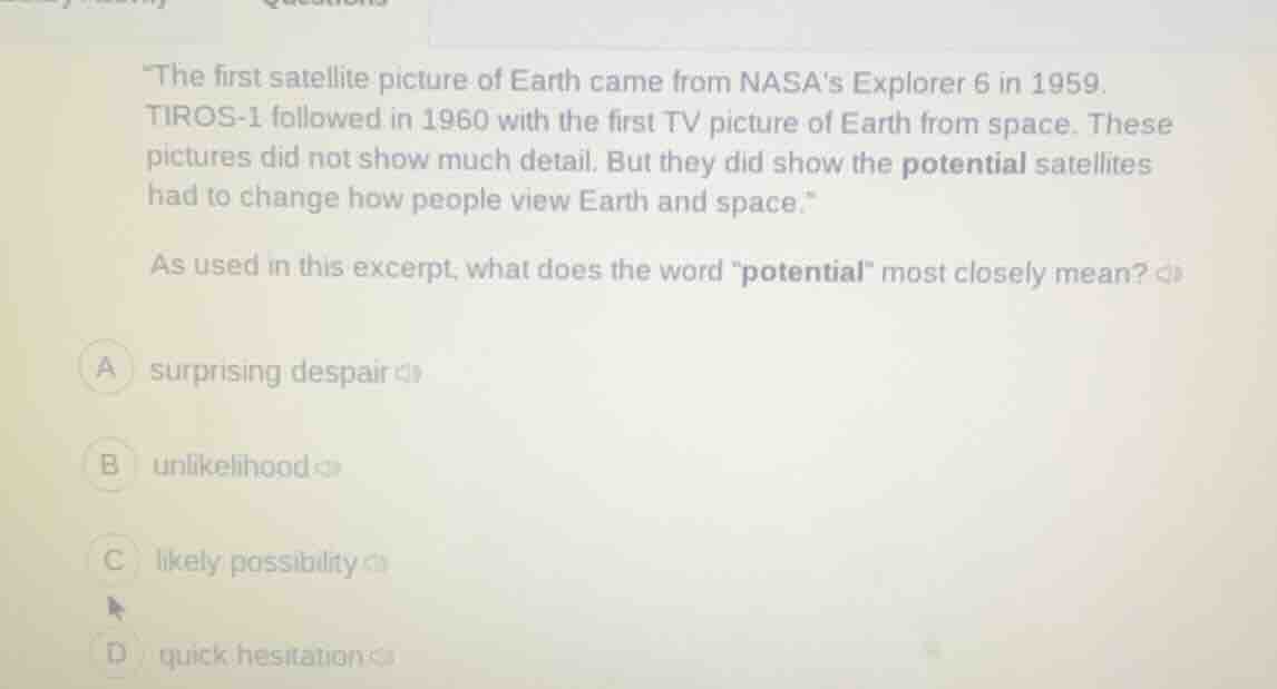 the first satellite picture of earth came from nasas explorer 6 in 1959…