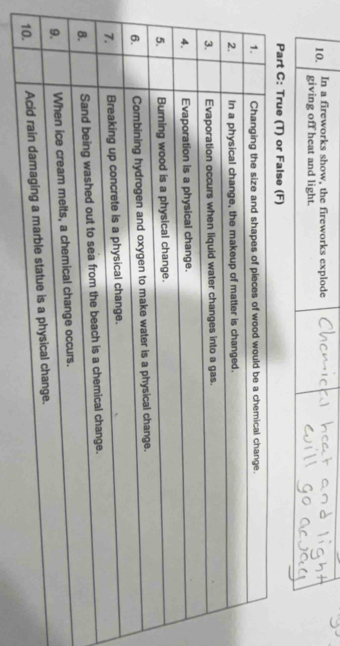 part c: true (t) or false (f) 1. changing the size and shapes of pieces…