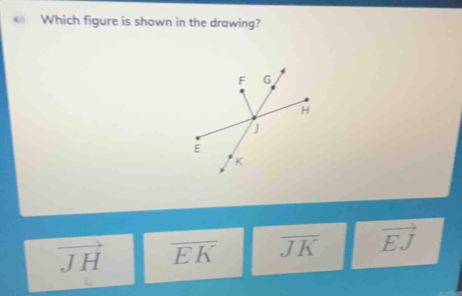 which figure is shown in the drawing? image of lines and points: e---j-…