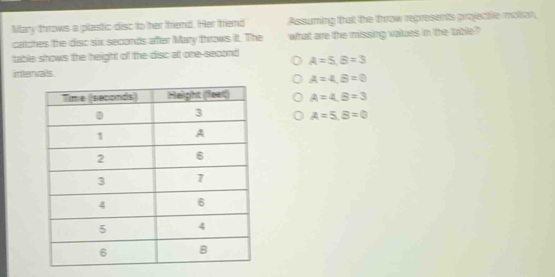 mary throws a plastic disc to her friend. her friend catches the disc s…