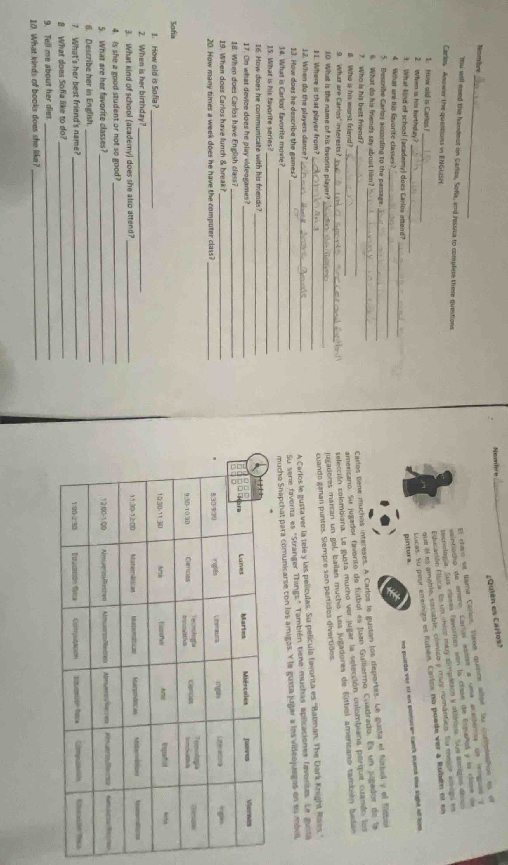 you will need the handout on carlos, sofia, and hector to complete thes…