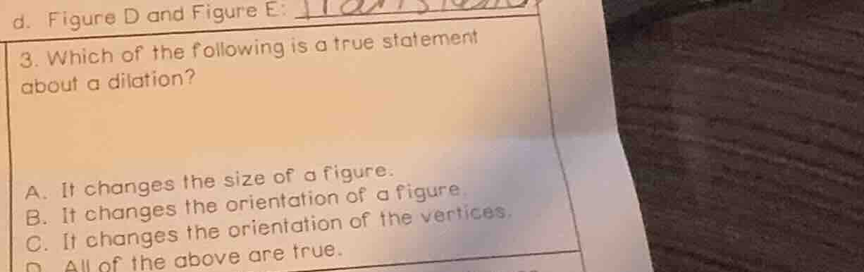 d. figure d and figure e: 3. which of the following is a true statement…