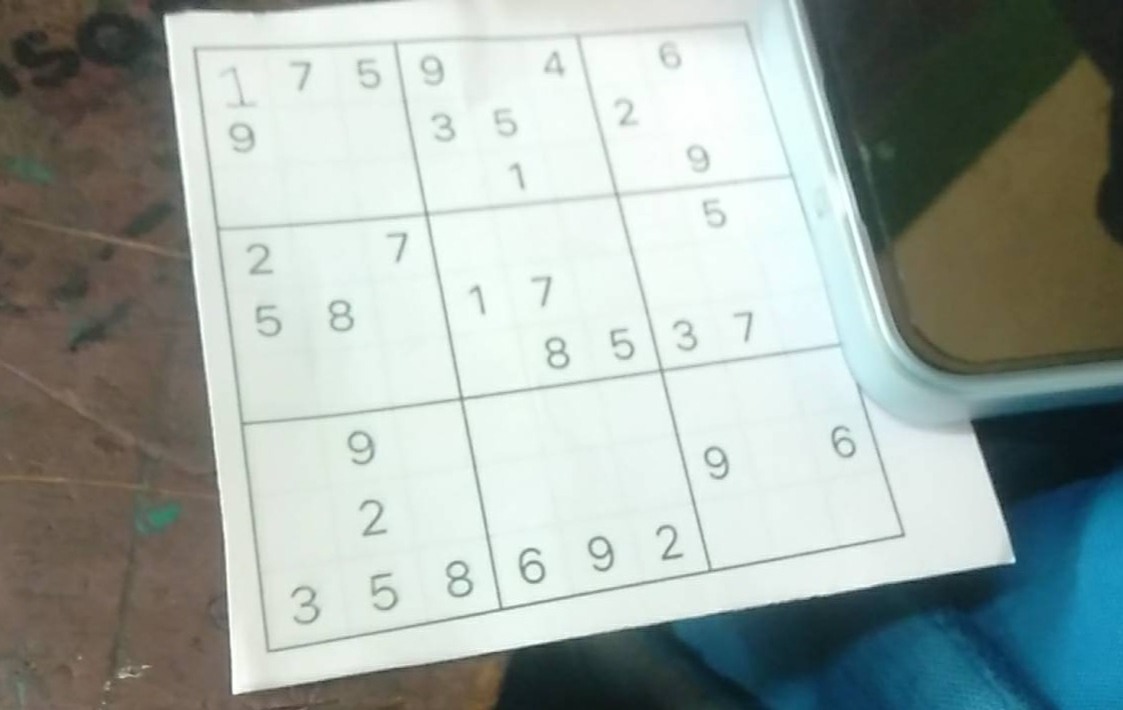a sudoku puzzle with some numbers filled in. the grid is partially fill…