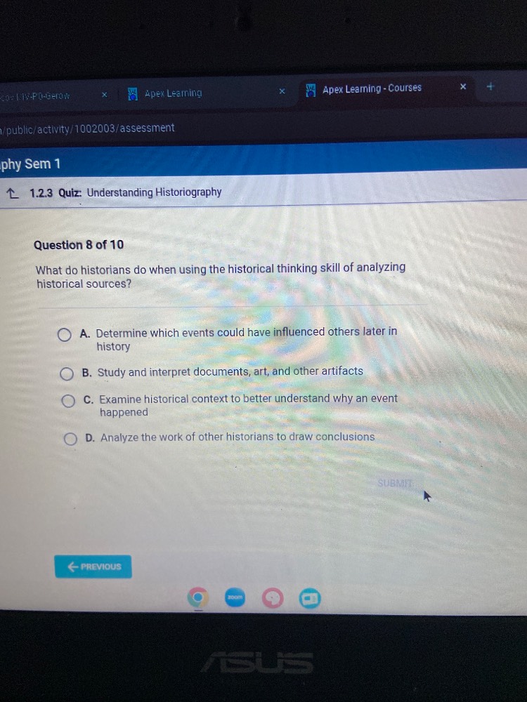 phy sem 1 1.2.3 quiz: understanding historiography question 8 of 10 wha…