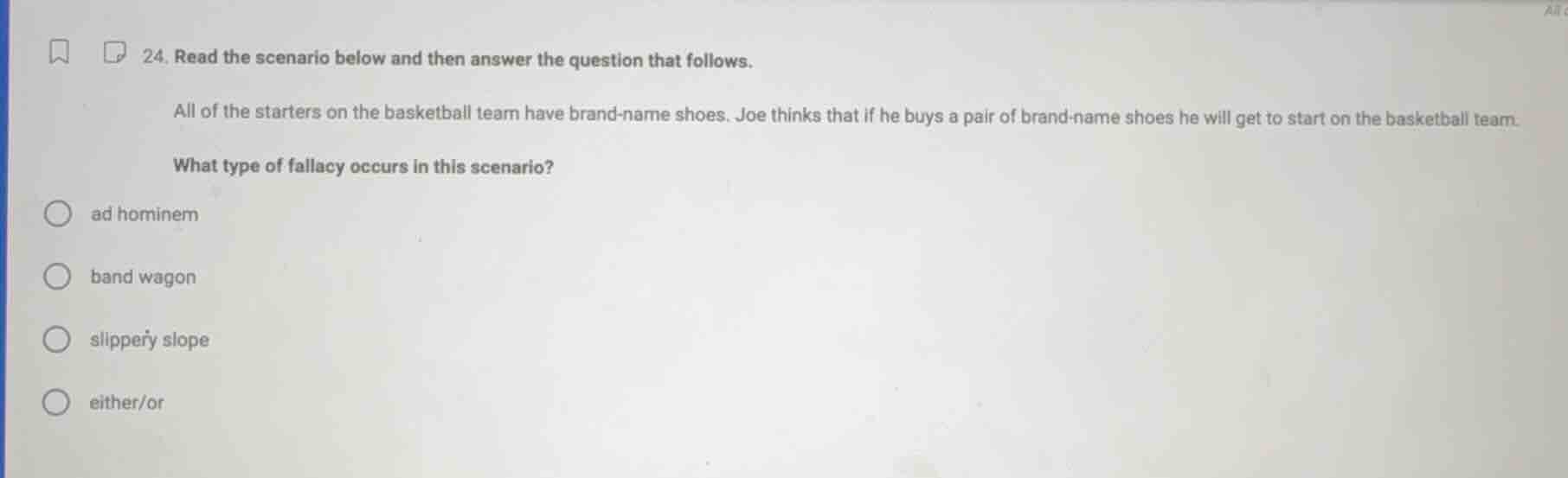 24. read the scenario below and then answer the question that follows. …