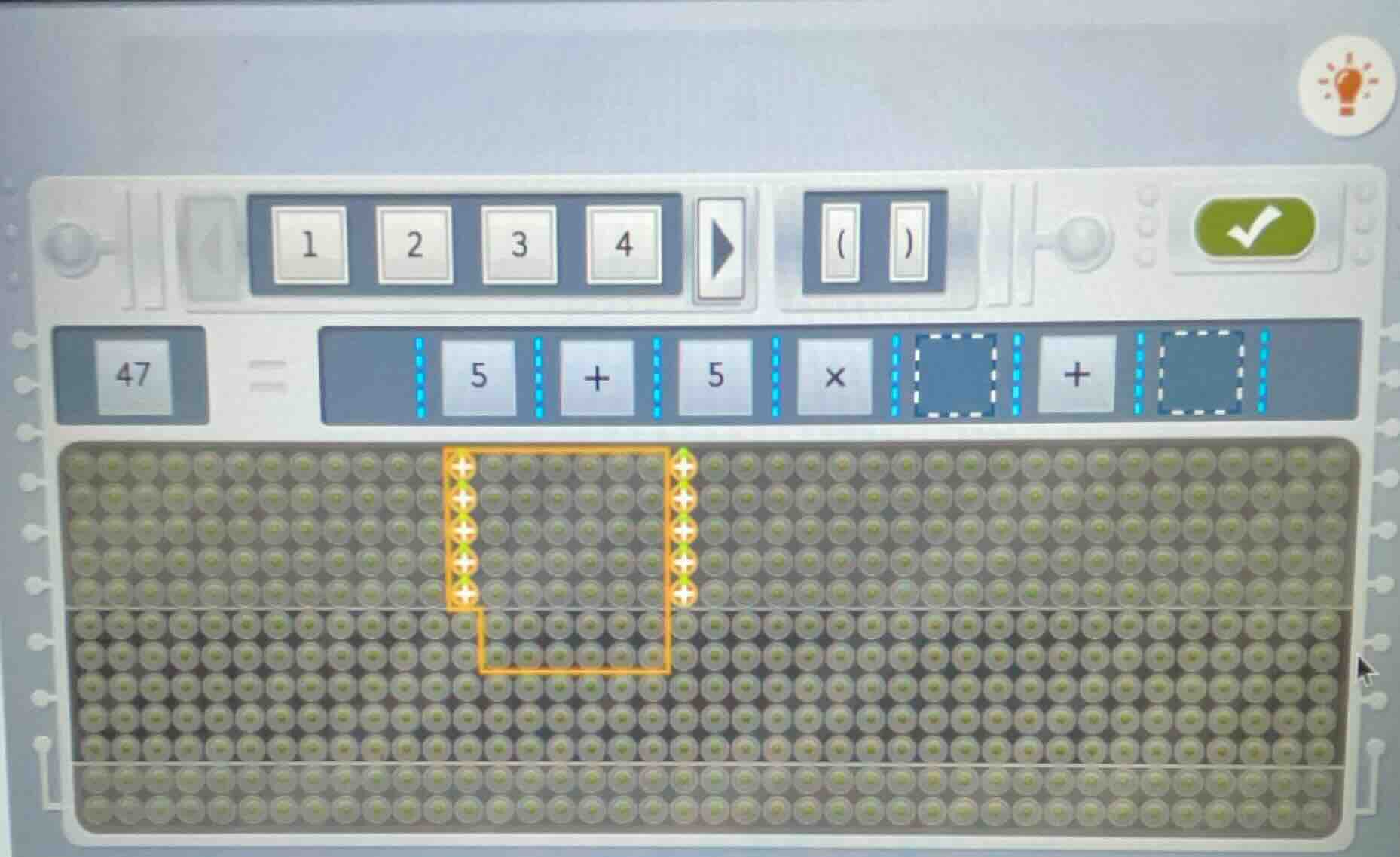 47 = 5 + 5 × +