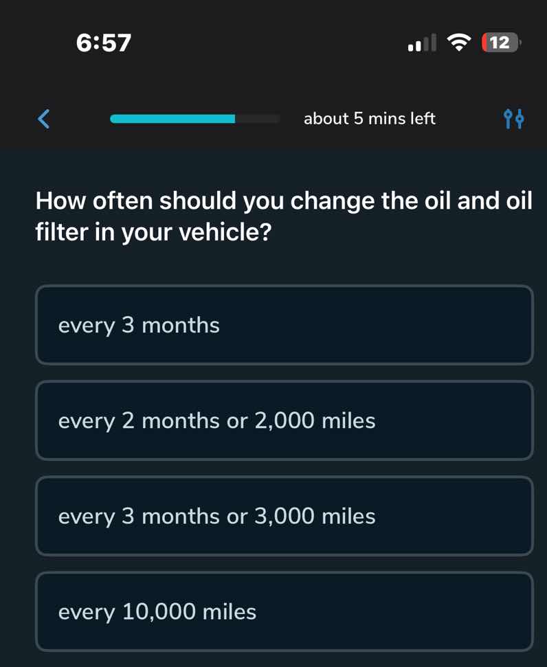 how often should you change the oil and oil filter in your vehicle? eve…