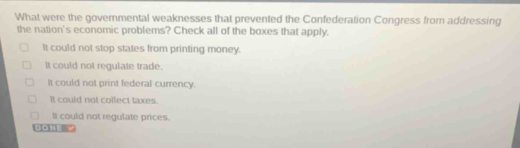 what were the governmental weaknesses that prevented the confederation …