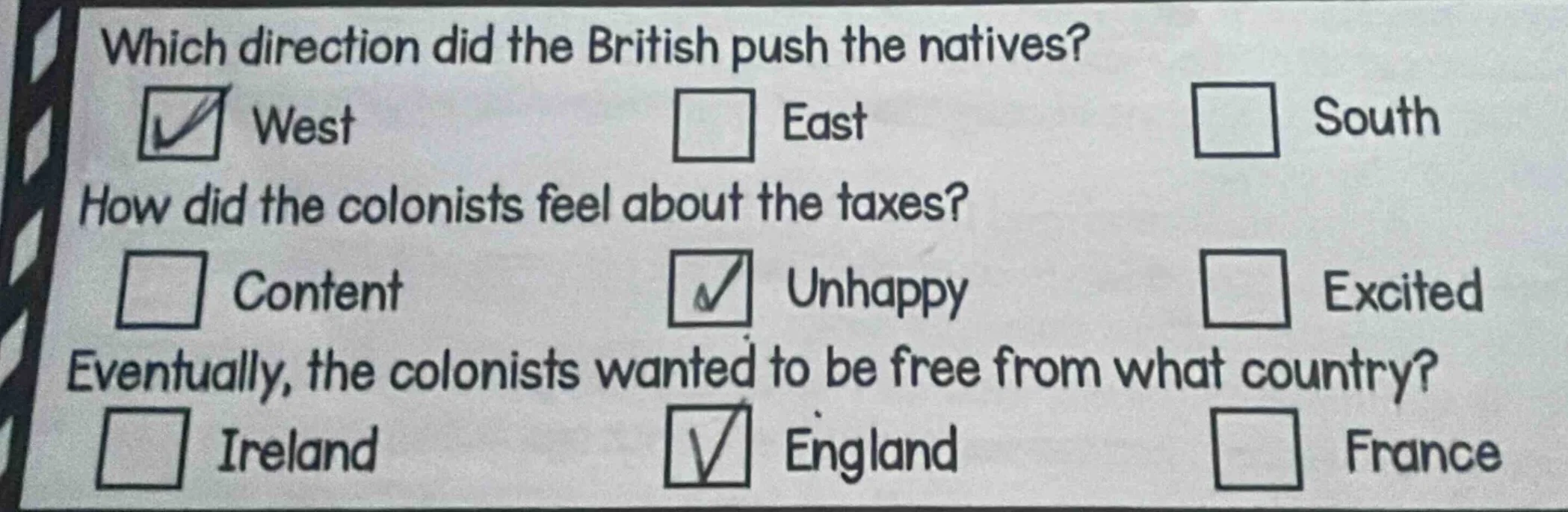 which direction did the british push the natives? west east south how d…