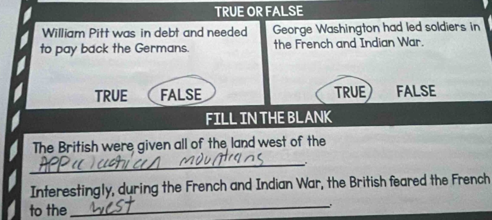 true or false william pitt was in debt and needed to pay back the germa…