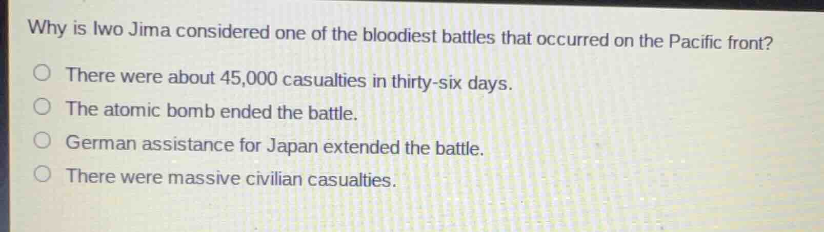 why is iwo jima considered one of the bloodiest battles that occurred o…