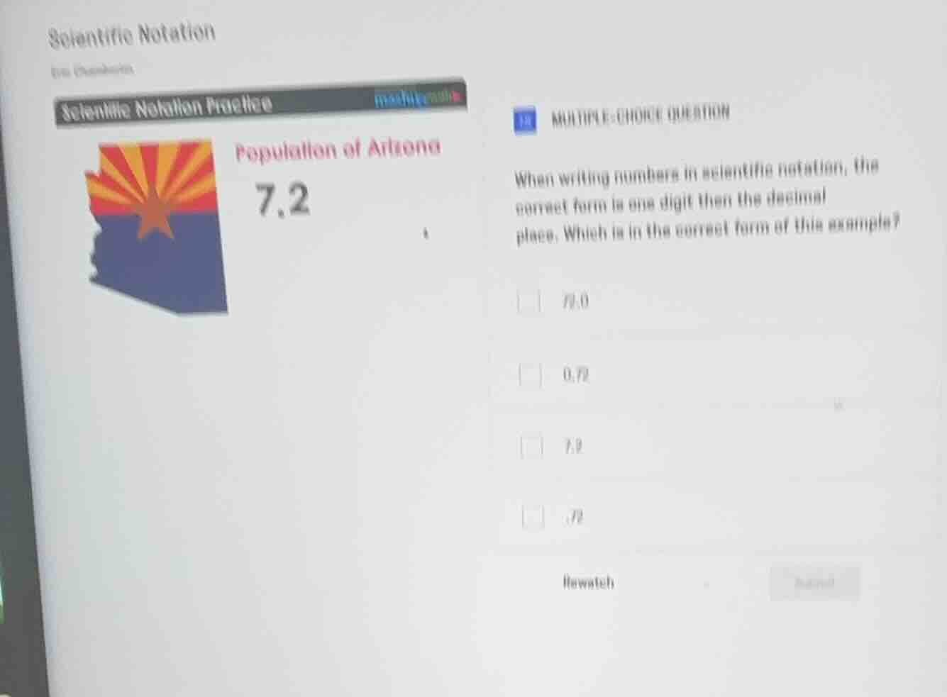 scientific notation scientific notation practice population of arizona …