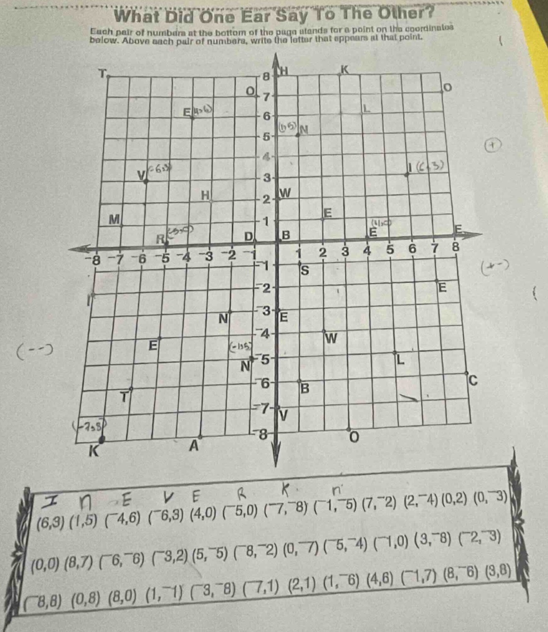 what did one ear say to the other? each pair of numbers at the bottom o…