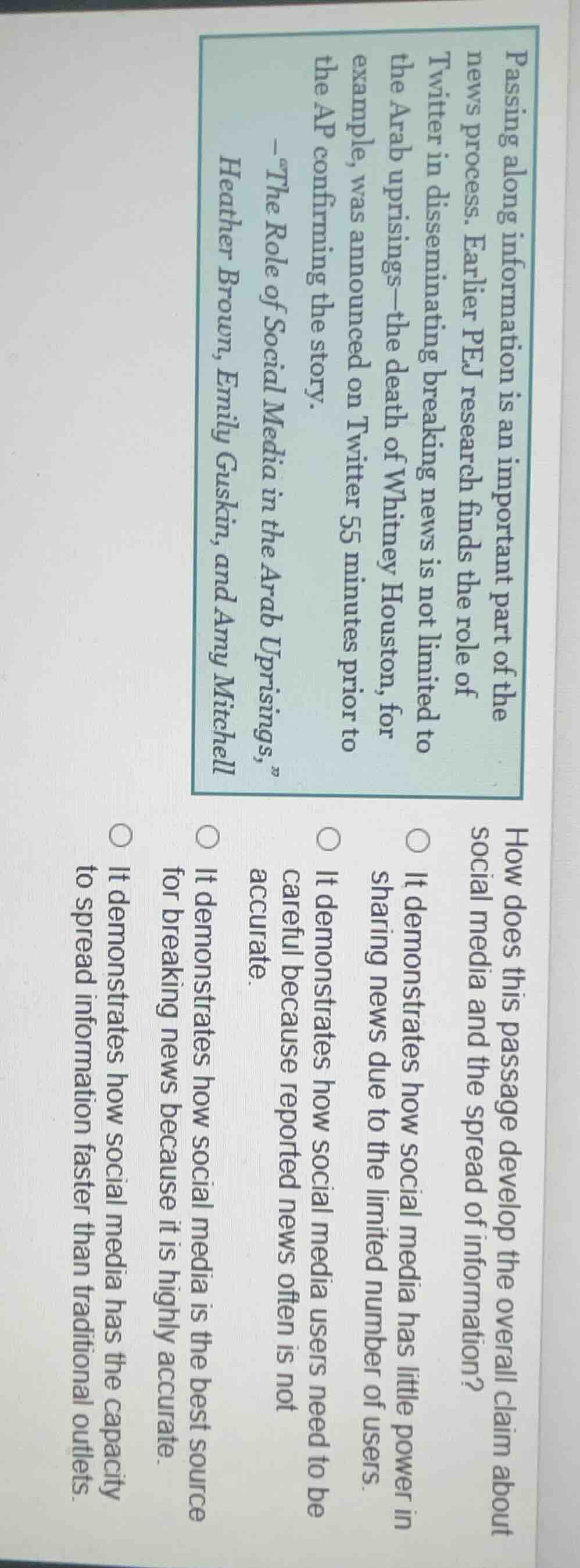 passing along information is an important part of the news process. ear…