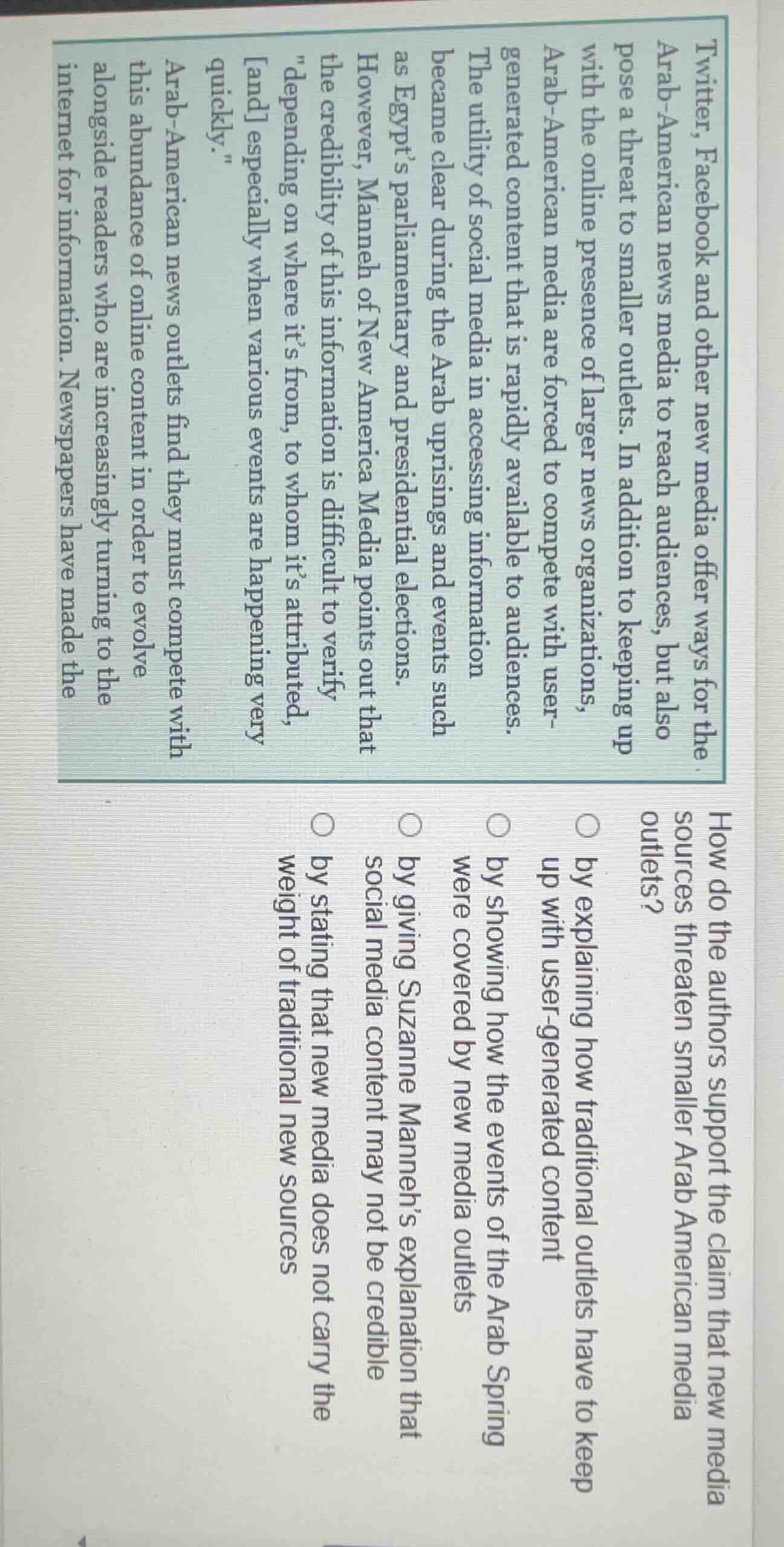 twitter, facebook and other new media offer ways for the arab - america…