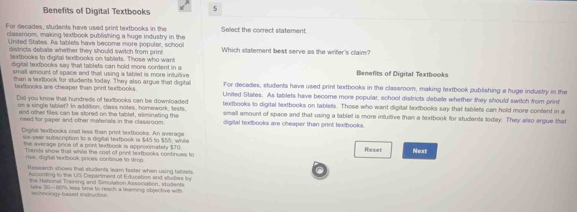 benefits of digital textbooks for decades, students have used print tex…