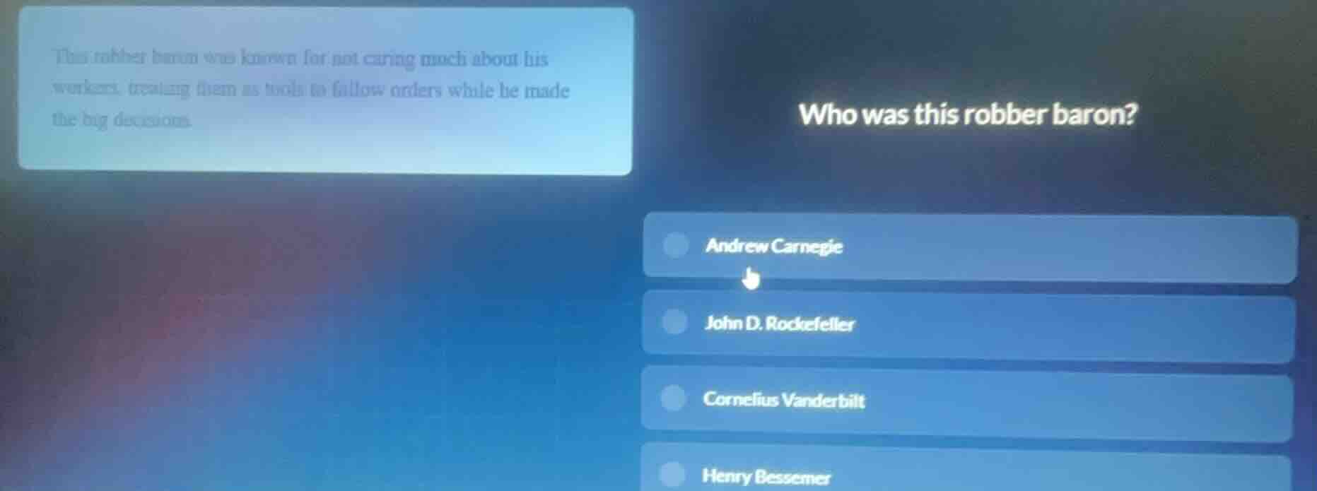 this robber baron was known for not caring much about his workers, trea…