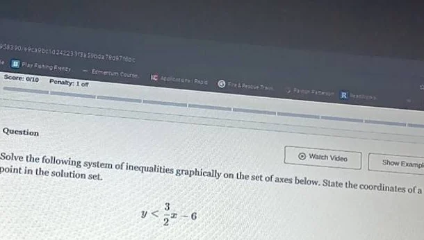 question solve the following system of inequalities graphically on the …