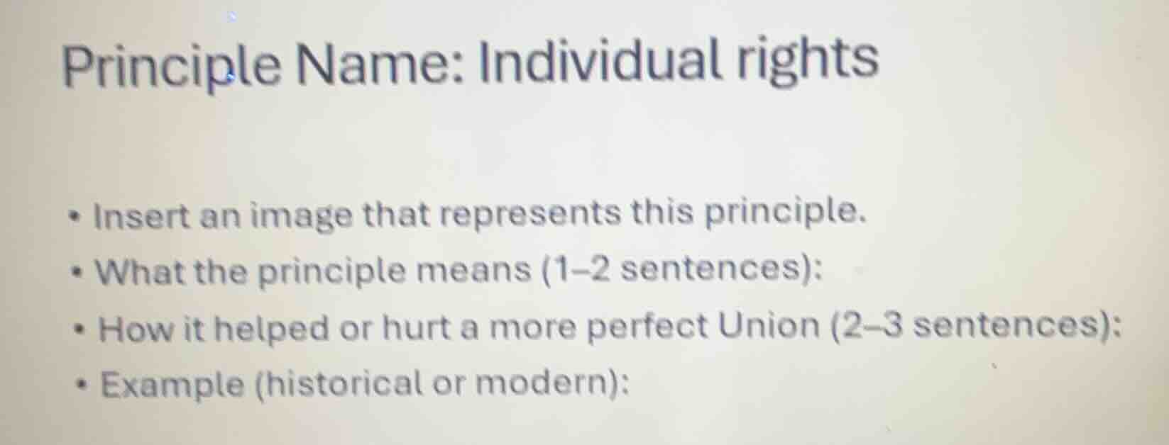 principle name: individual rights - insert an image that represents thi…