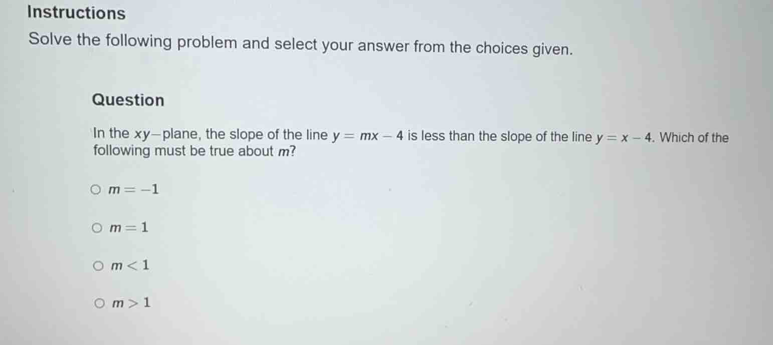 instructions solve the following problem and select your answer from th…