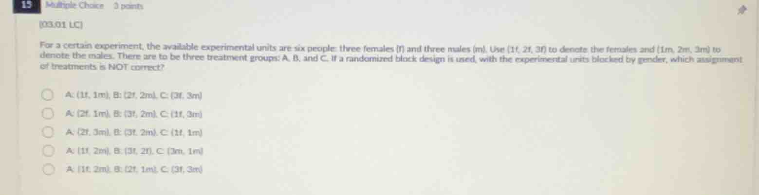 15 multiple choice 3 points (03.01 lc) for a certain experiment, the av…