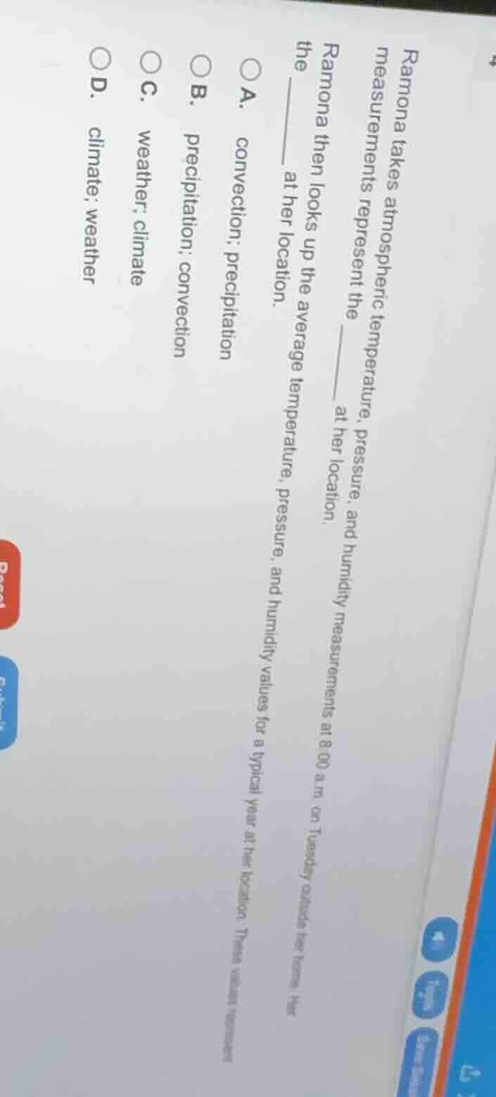 ramona takes atmospheric temperature, pressure, and humidity measuremen…