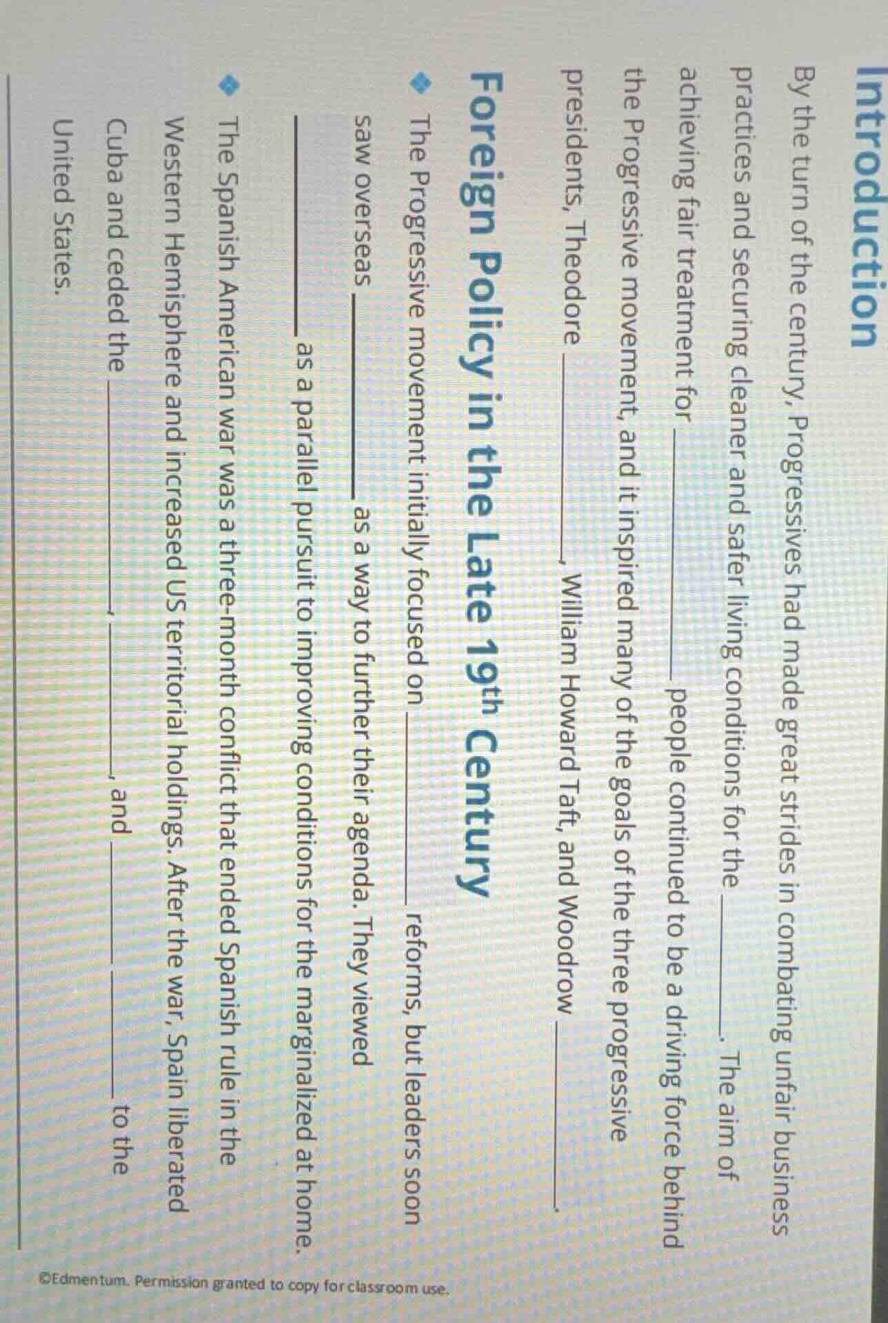 introduction by the turn of the century, progressives had made great st…