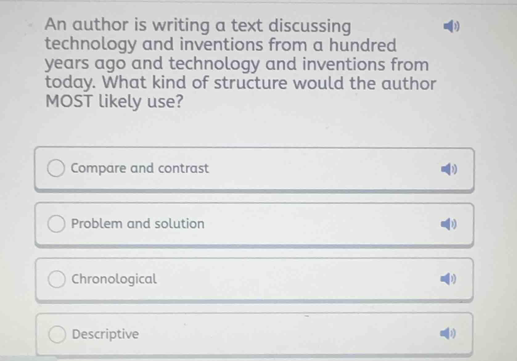 an author is writing a text discussing technology and inventions from a…