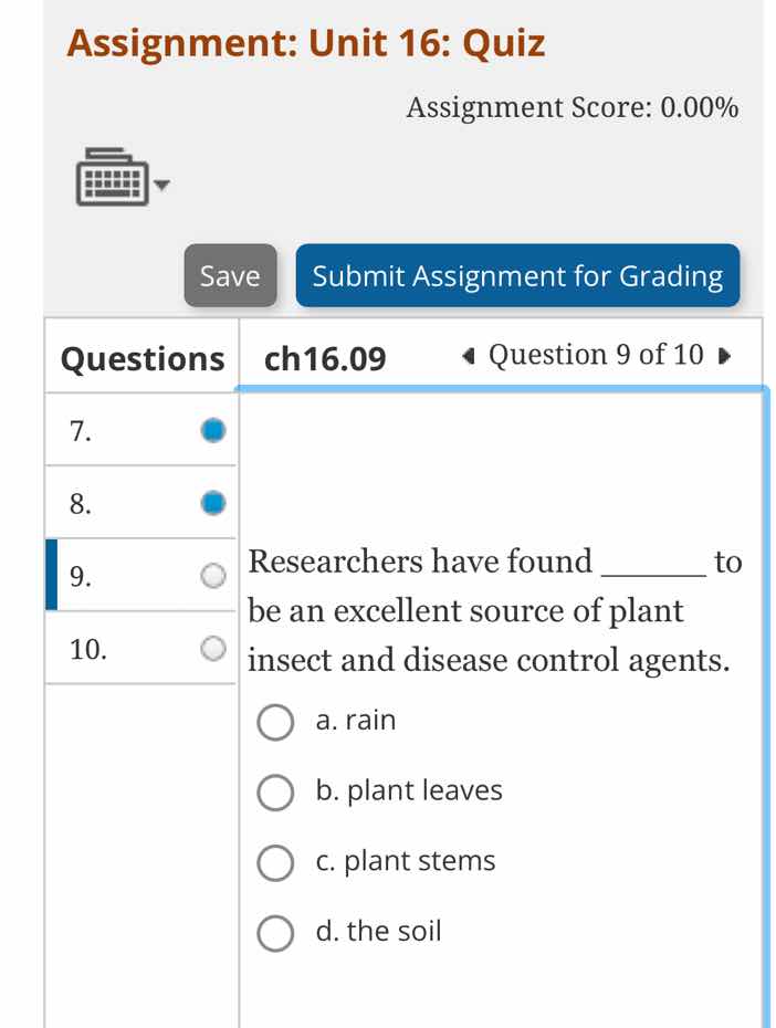 researchers have found ______ to be an excellent source of plant insect…
