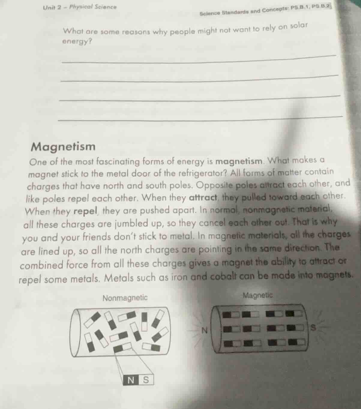 unit 2 - physical science science standards and concepts: ps.b.1, ps.b.…