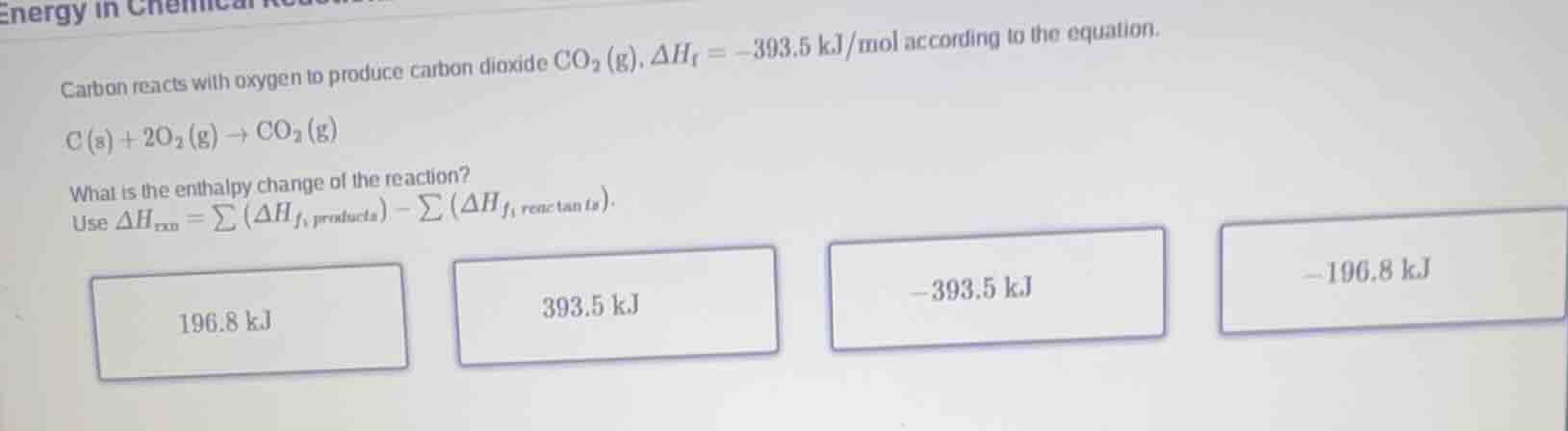 energy in chemical reactions carbon reacts with oxygen to produce carbo…