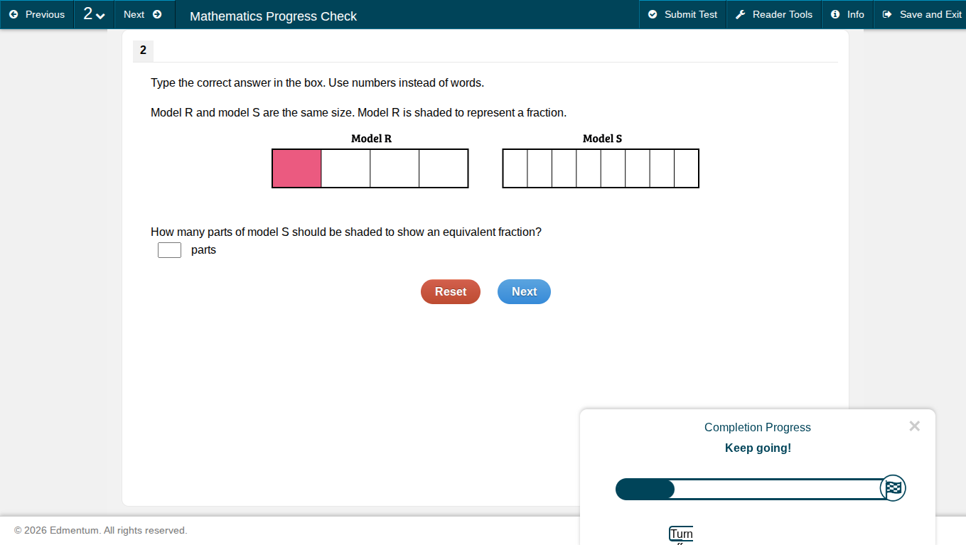 type the correct answer in the box. use numbers instead of words. model…