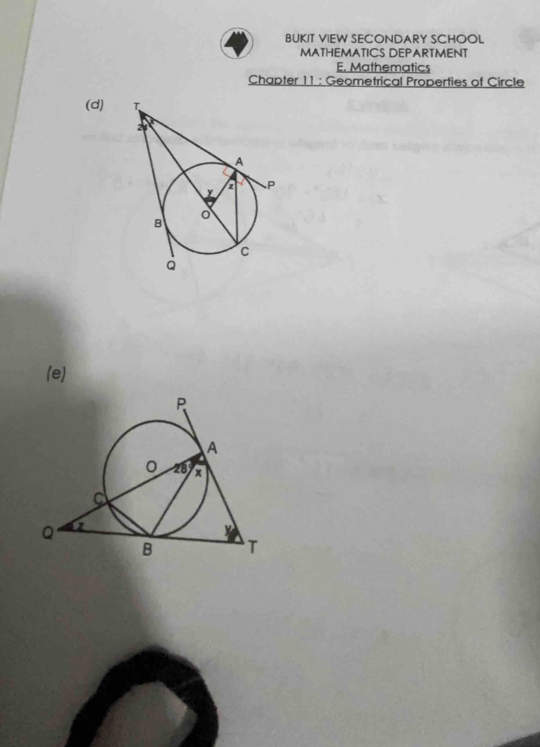 bukit view secondary school mathematics department e. mathematics chapt…