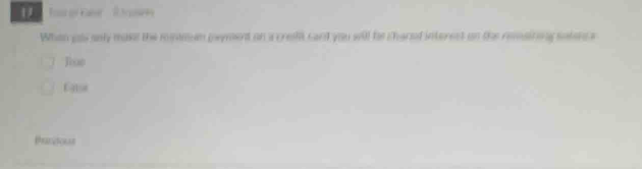 17 time to raher 3 rosponses when you only make the minimum payment on …